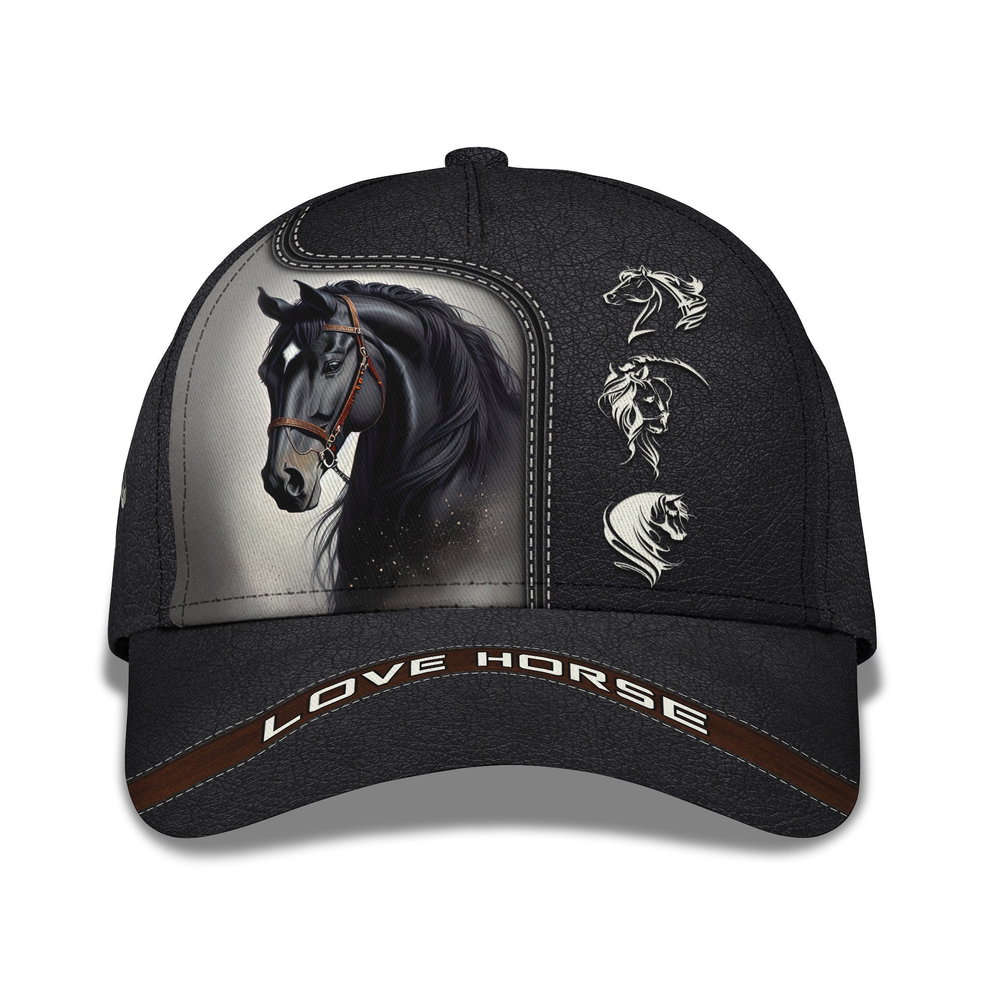 Beautiful Black Horse Personalized Name 3D Shirt Gift For Horse Lovers