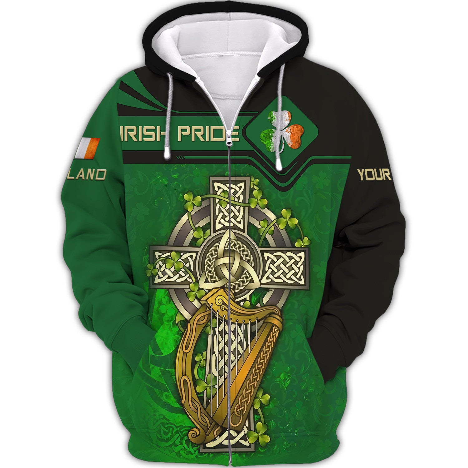 Irish Pride Personalized Name 3D Shirt Irish Celtic Gift For Ireland Lovers