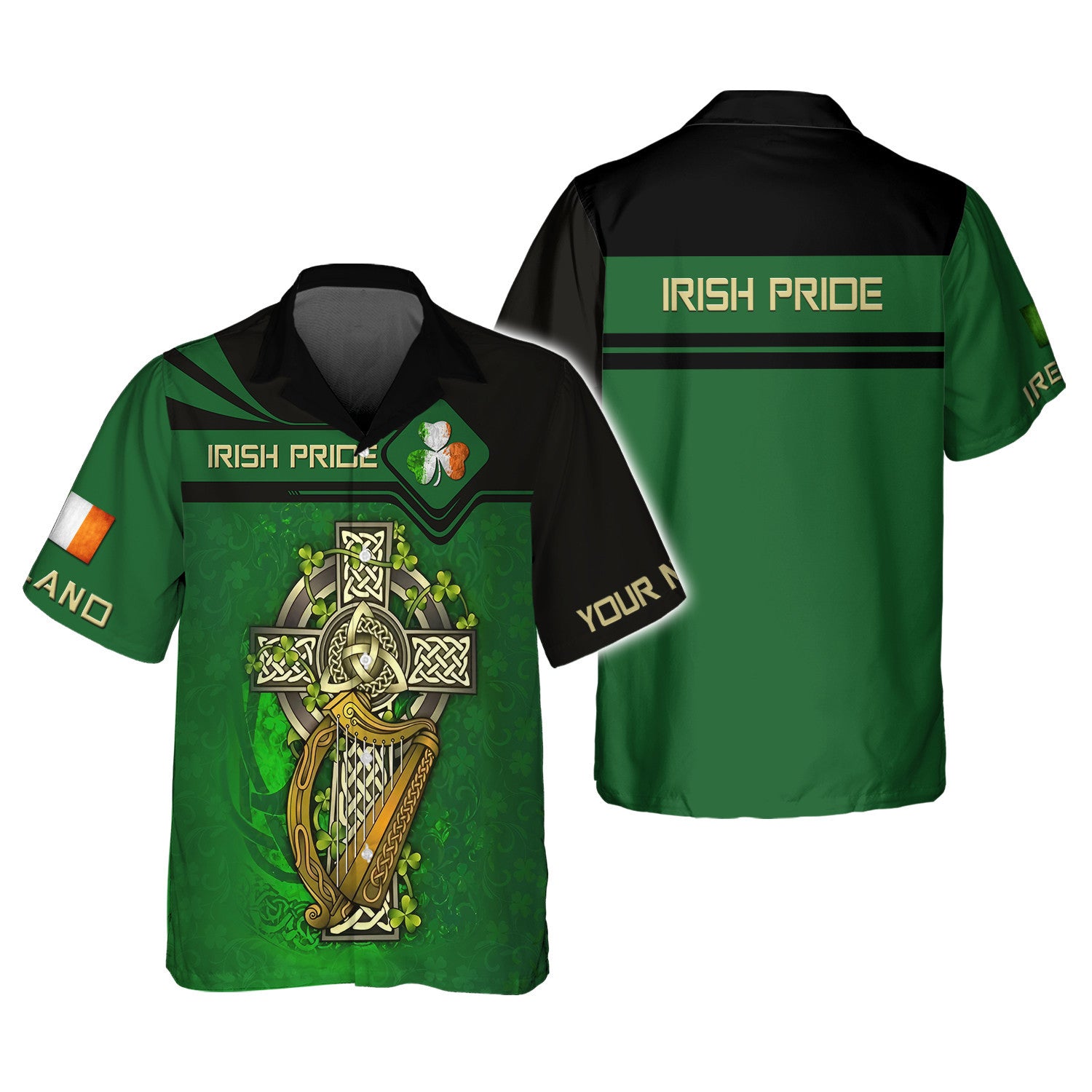 Irish Pride Personalized Name 3D Shirt Irish Celtic Gift For Ireland Lovers