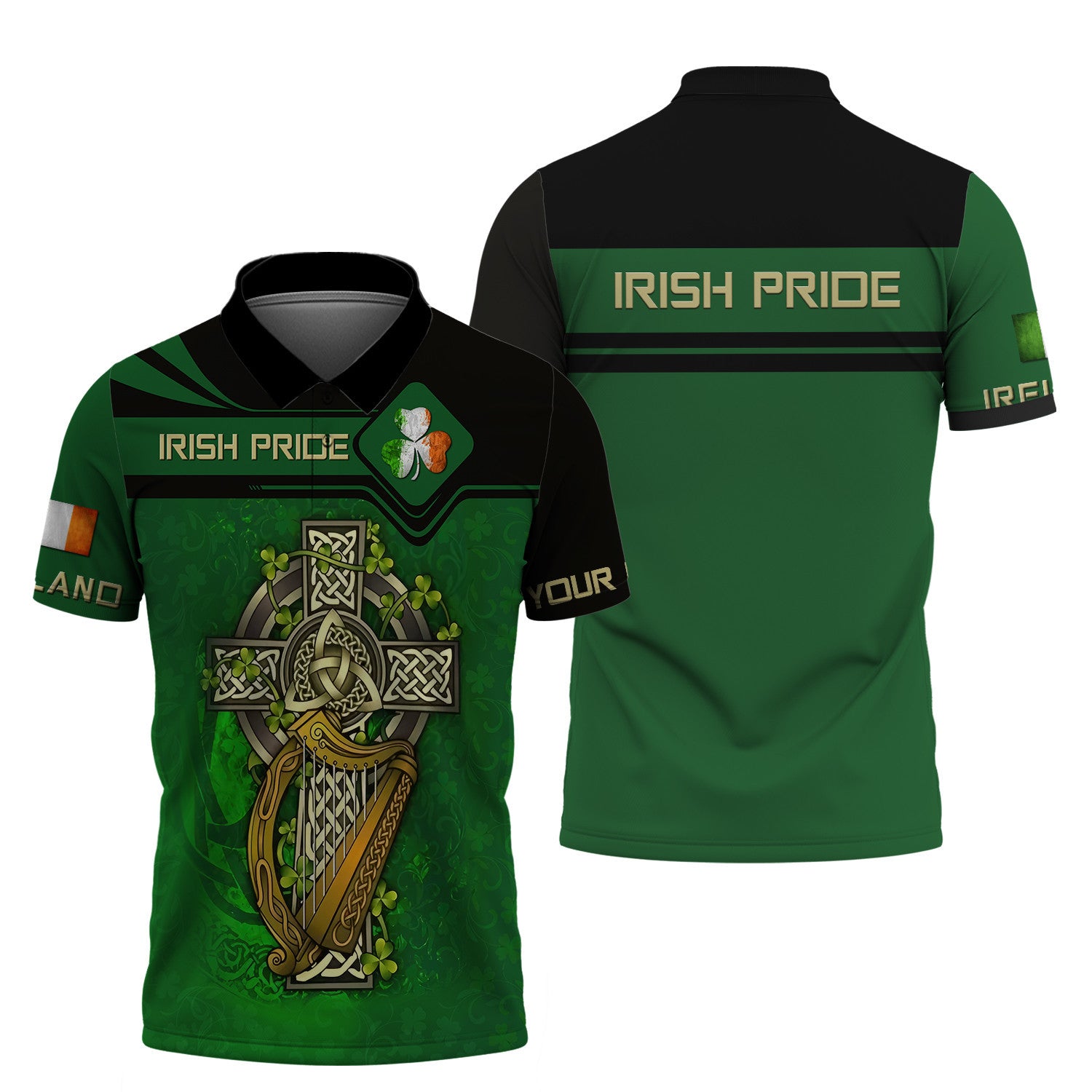 Irish Pride Personalized Name 3D Shirt Irish Celtic Gift For Ireland Lovers