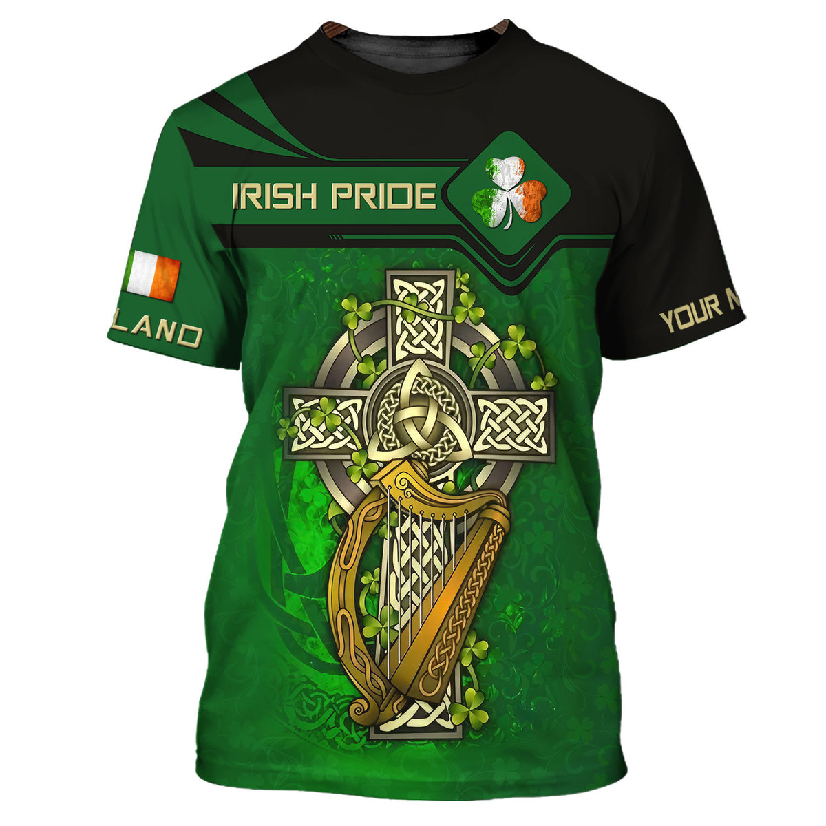 Irish Pride Personalized Name 3D Shirt Irish Celtic Gift For Ireland Lovers