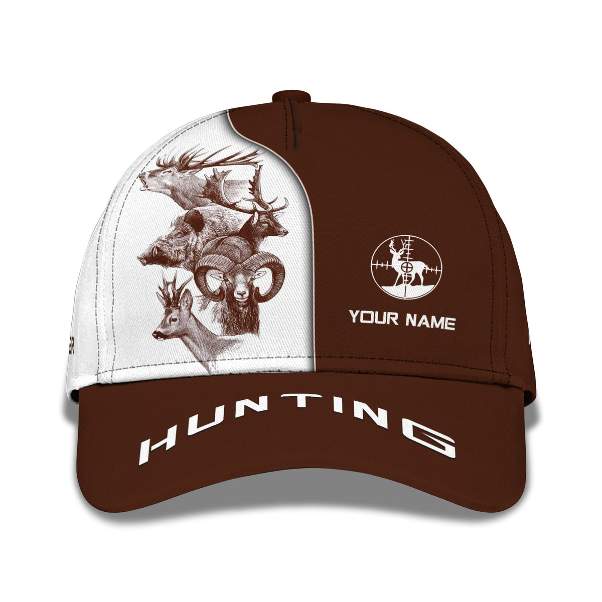 Hunting 3D Classic Cap Personalized Name Gift For Hunting Lovers