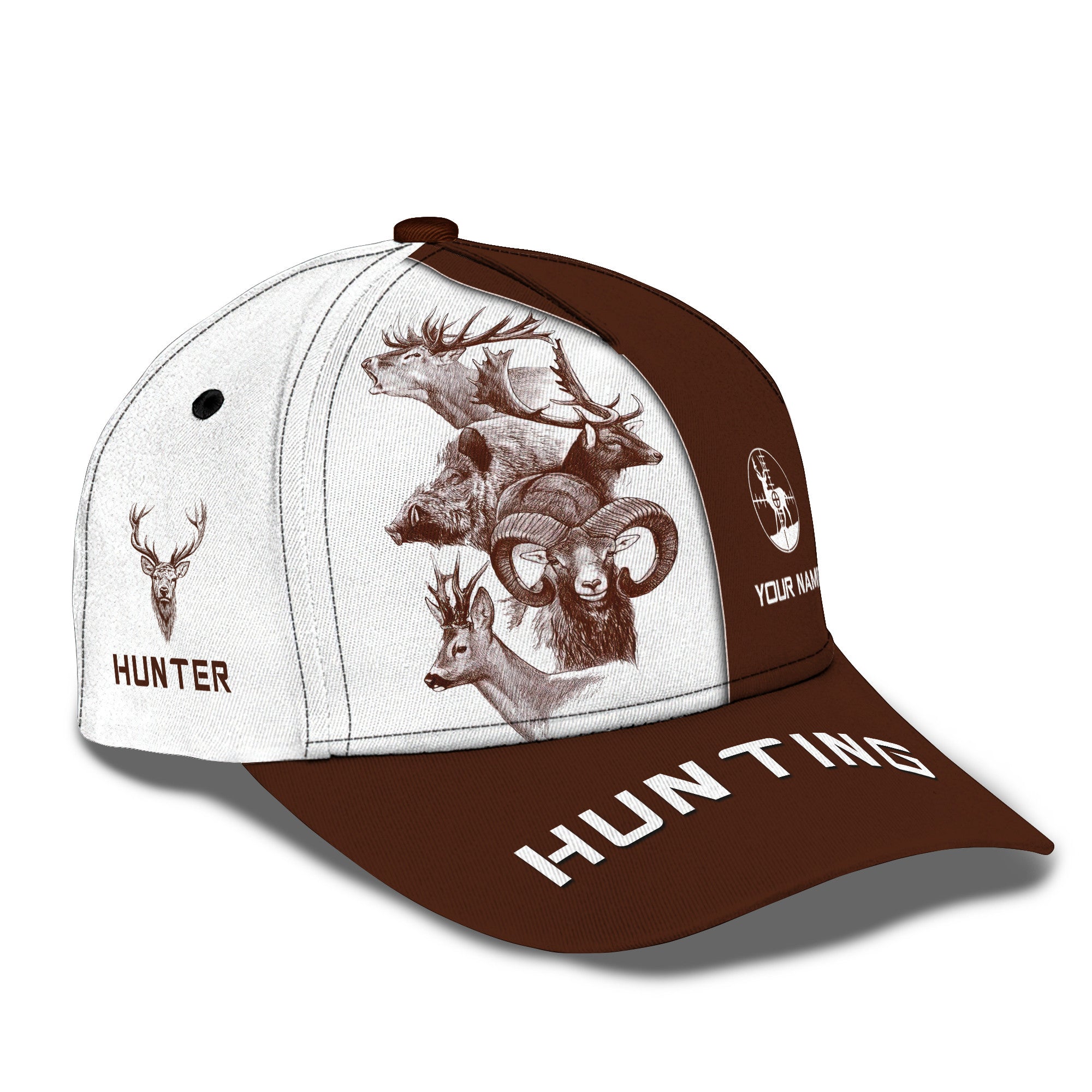 Hunting 3D Classic Cap Personalized Name Gift For Hunting Lovers