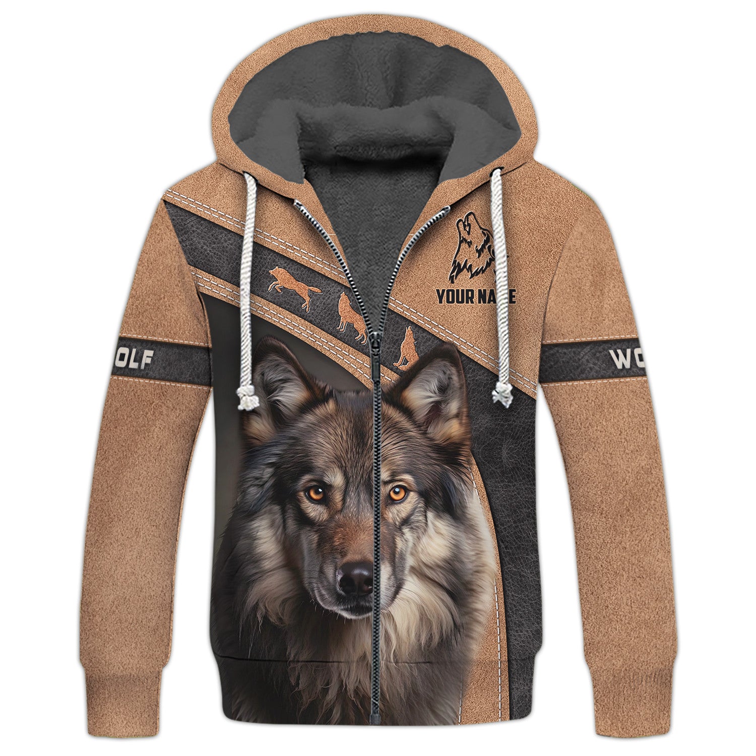 Magnifique Wolf Custom Name 3D Shirt Personalized Name Shirts For Wolf Lovers