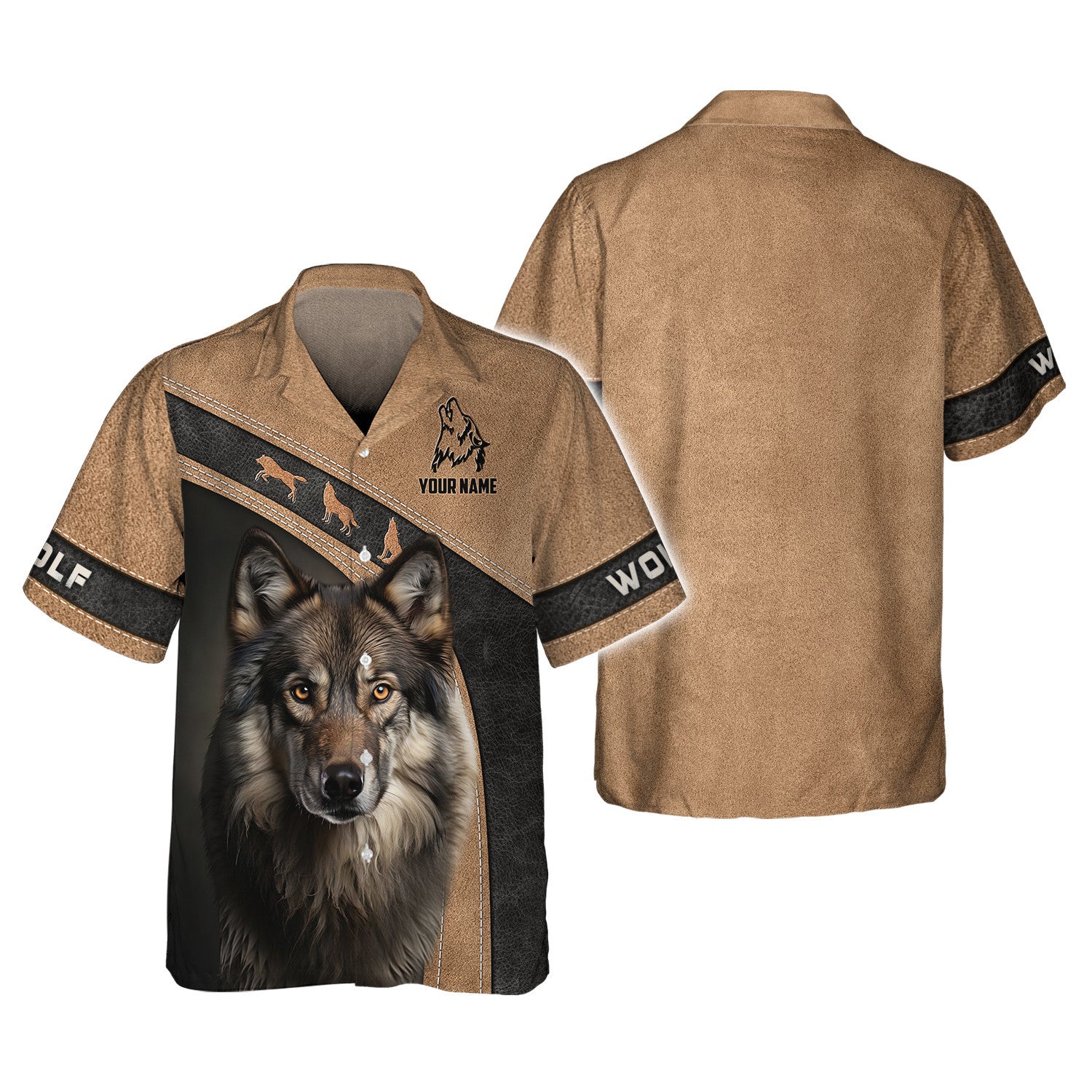 Magnifique Wolf Custom Name 3D Shirt Personalized Name Shirts For Wolf Lovers