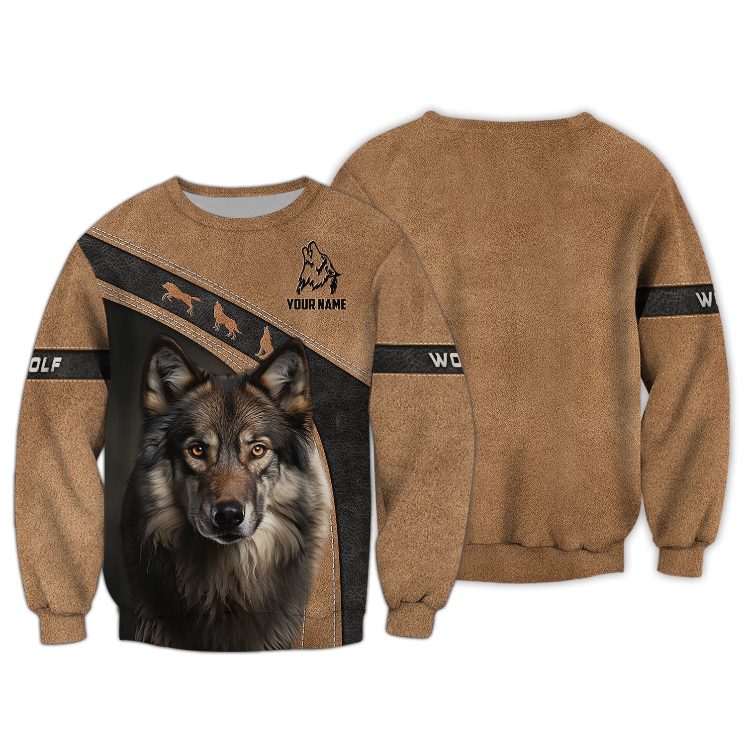 Magnifique Wolf Custom Name 3D Shirt Personalized Name Shirts For Wolf Lovers