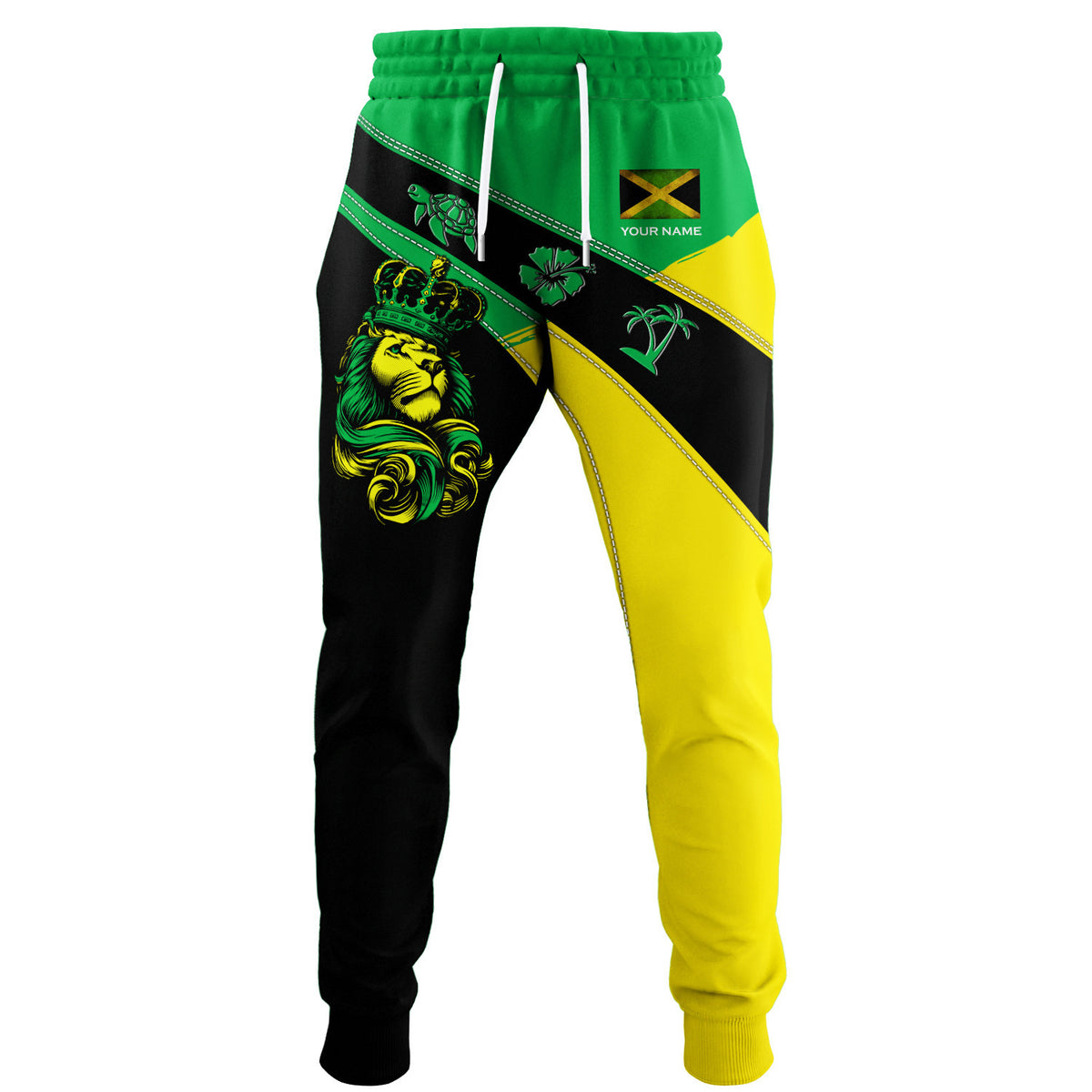 Jamaica Personalized Name 3D Sweatpants Custom Gift For Jamaica Lovers