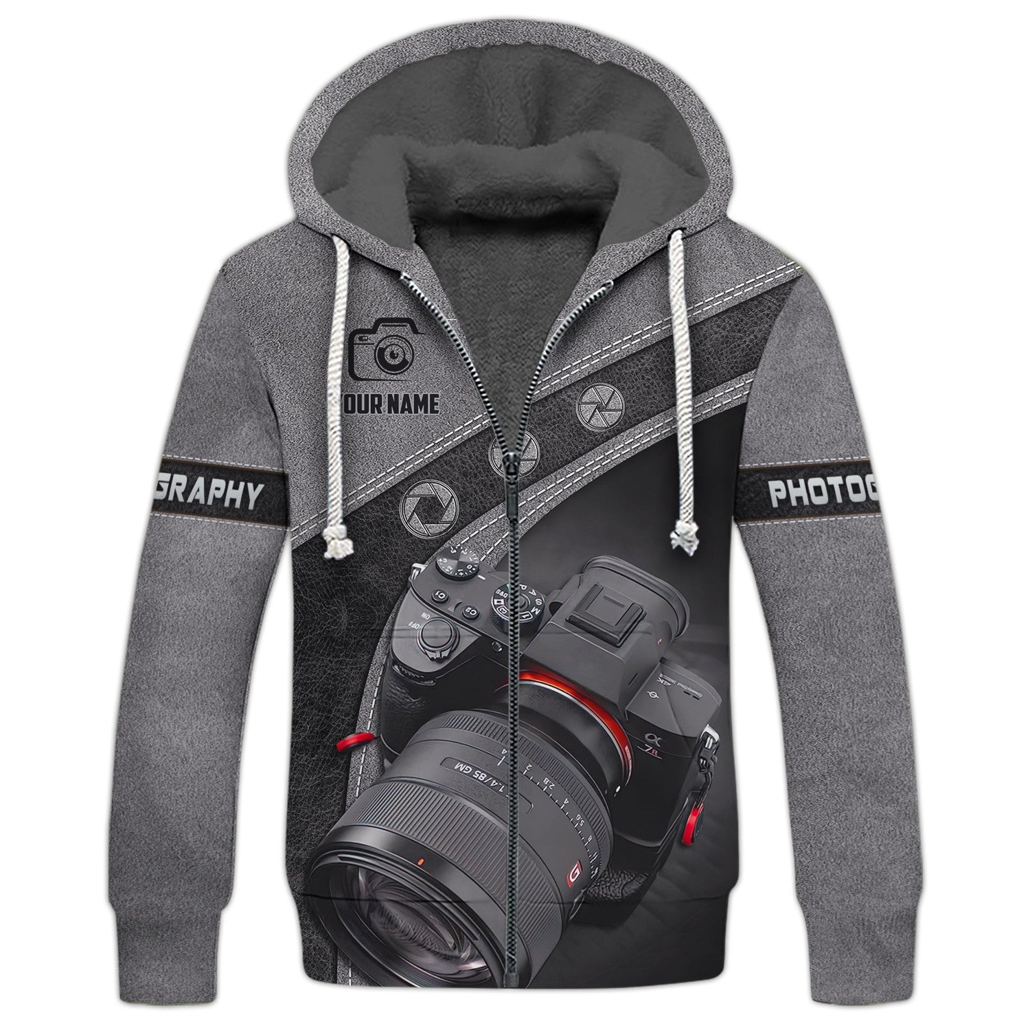 Cool Photography Zipper Hoodie For Men Women Photographer Camera Lover