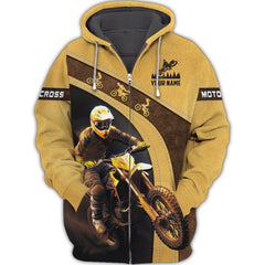 Motocross Personalized Name 3D Shirt Custom Gift For Motocross Lovers