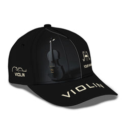 Custom Name 3D Violin Personalized Name Classic Cap For Violin Lovers