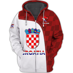 Croatia Custom Name Croatia Shirt Personalized Gift For Croatia Lovers