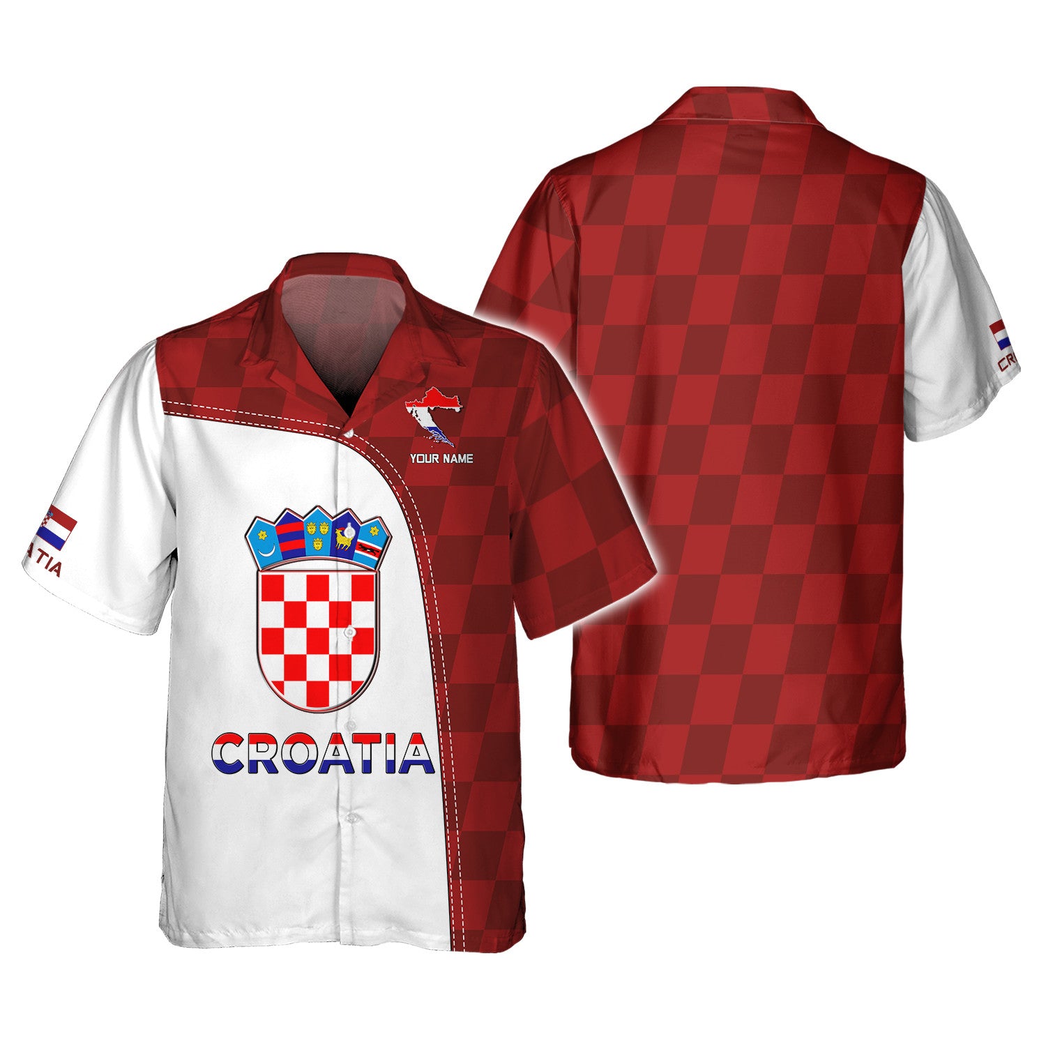 Croatia Custom Name Croatia Shirt Personalized Gift For Croatia Lovers