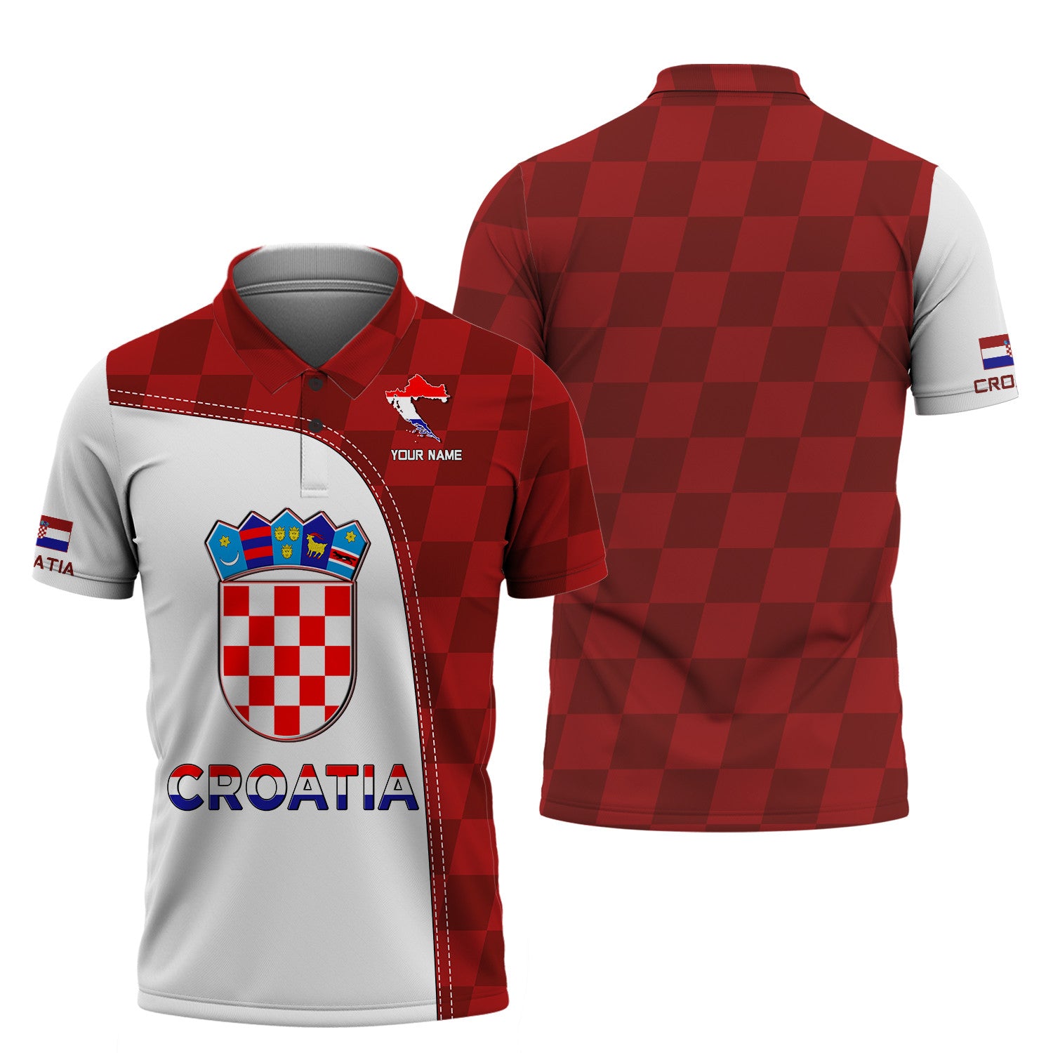 Croatia Custom Name Croatia Shirt Personalized Gift For Croatia Lovers