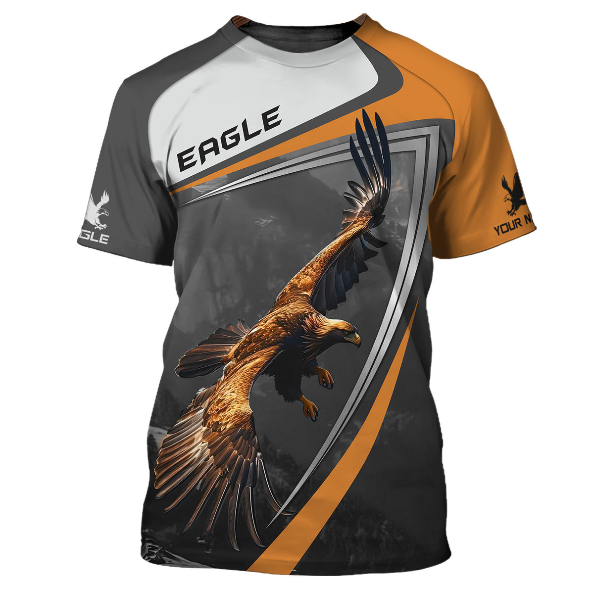 Eagle Custom Name 3D Shirt Personalized Gift For Men & Woman