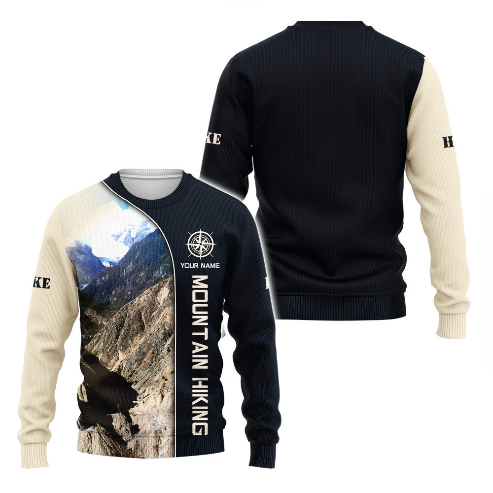 Custom Design Hiking Personalized Name 3D Mountain Hiking Shirts