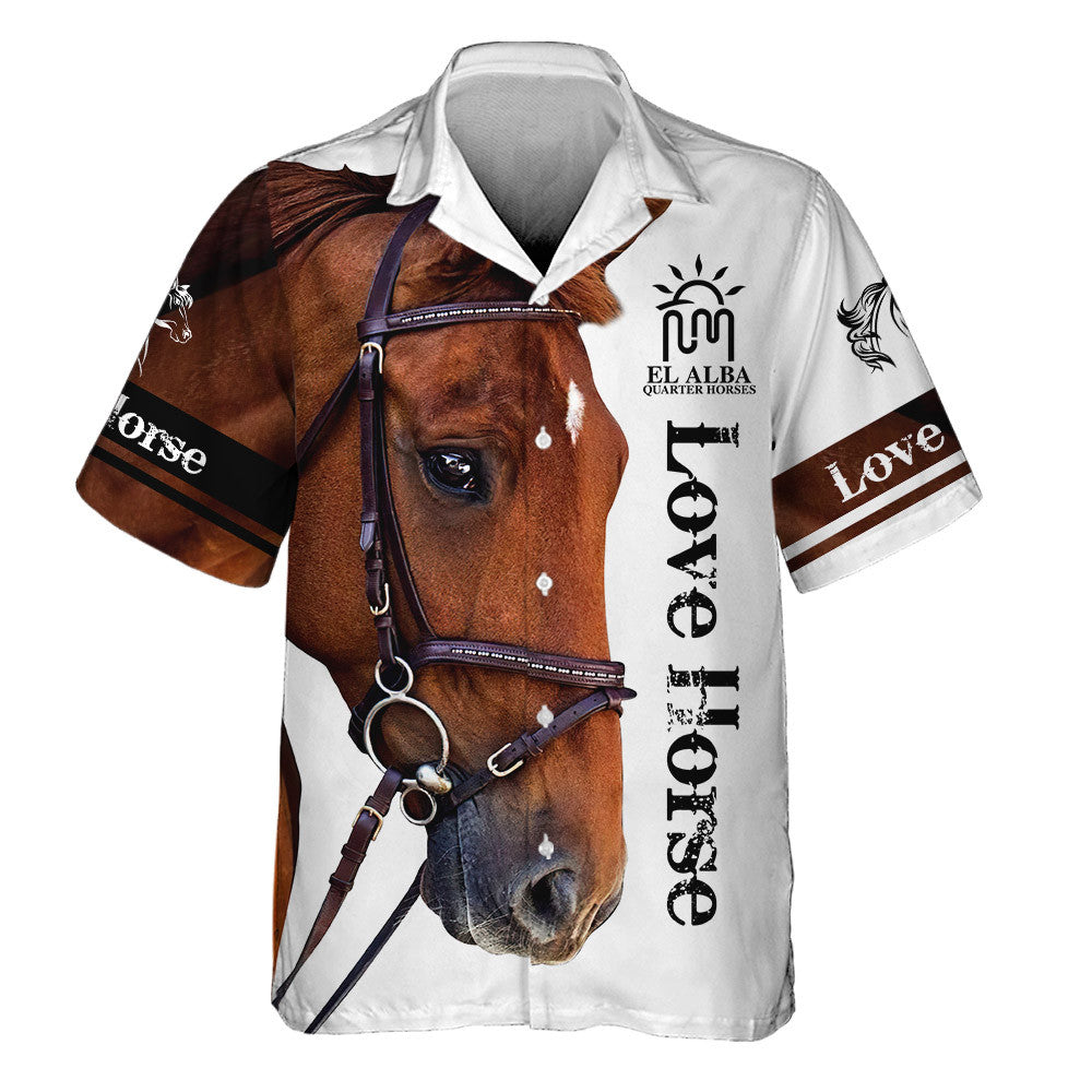 Custom Design Love Horse 3D All Over Printed Shirts Version 1