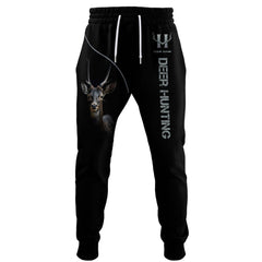 Deer Hunting Personalized Name Sweatpants Custom Gift For Hunters