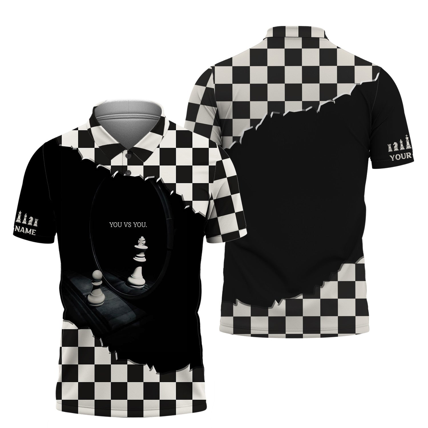 Personalized Name 3D Chess Full Print Shirt Gift For Chess Lovers