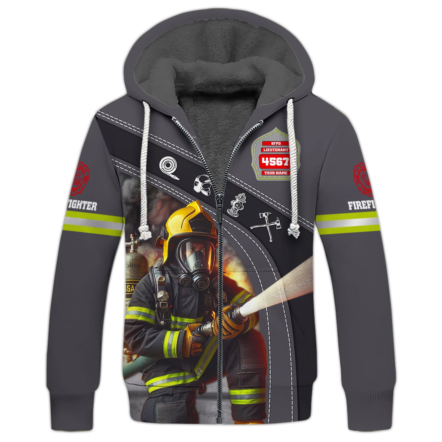 Custom Name 3D Firefirghter Shirt Personalized Gift For Firefighters