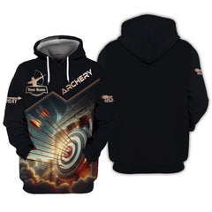 Archery Unisex 3D Zipper Hoodie Personalized Gift For Archery Lovers