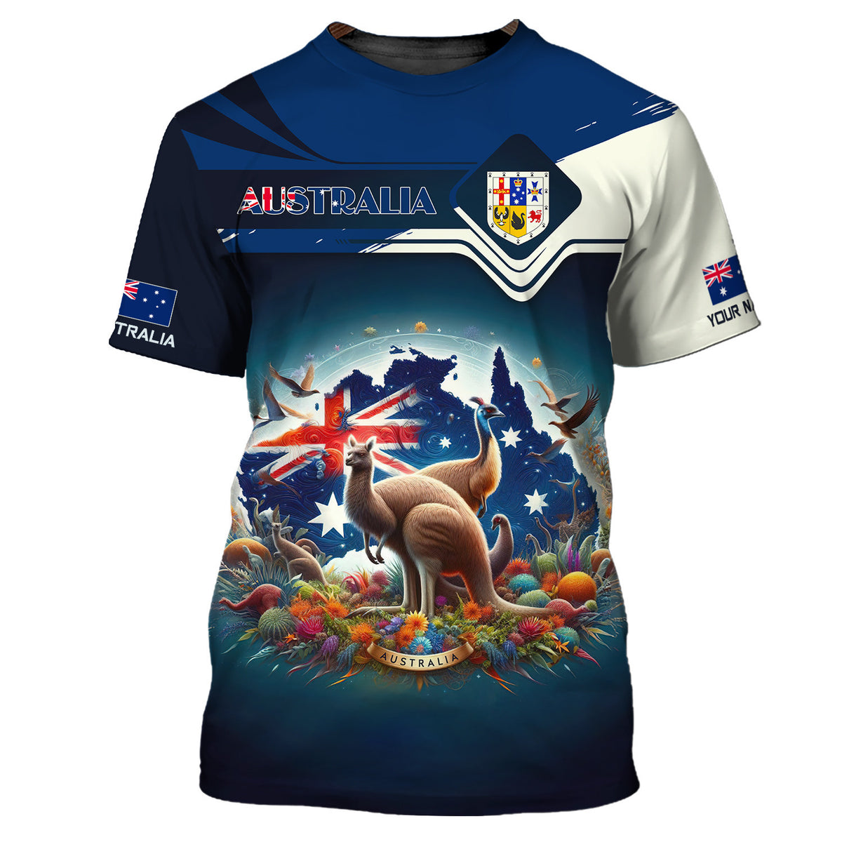 Love Australia 3D Full Print Shirt Custom Gift For Australia Lovers