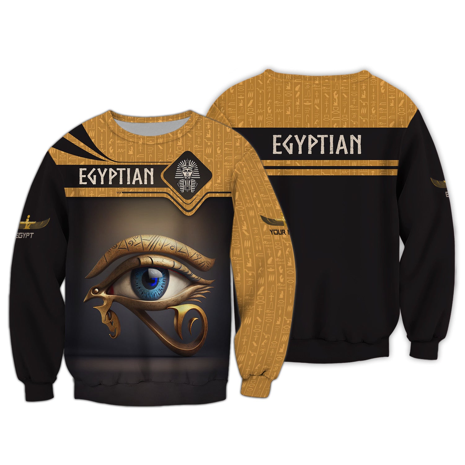 Egypt 3D Full Print Custom Name Shirt Egyptian Shirts Personalized Name Gift For Egypt Lovers