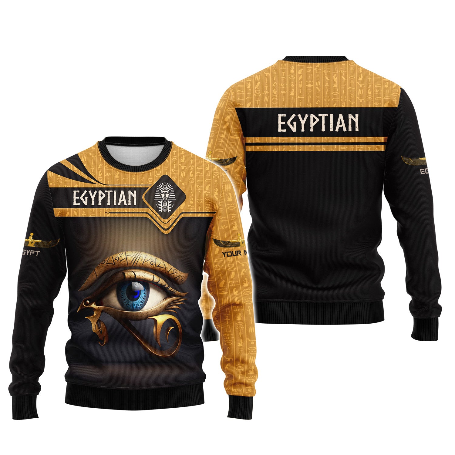 Egypt 3D Full Print Custom Name Shirt Egyptian Shirts Personalized Name Gift For Egypt Lovers