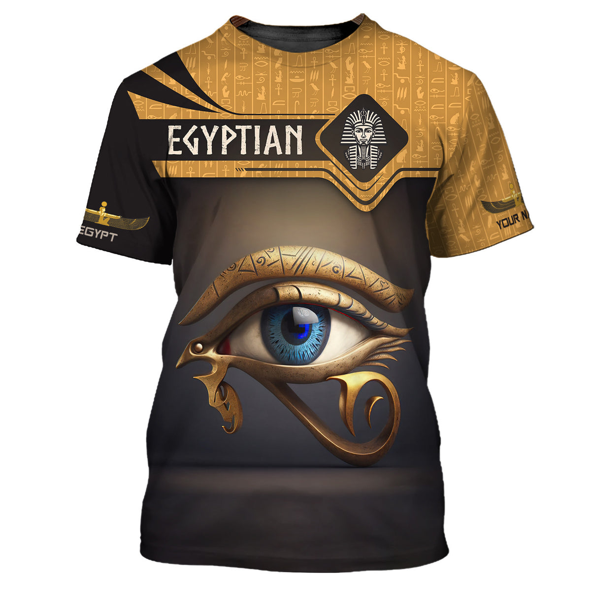 Egypt 3D Full Print Custom Name Shirt Egyptian Shirts Personalized Name Gift For Egypt Lovers