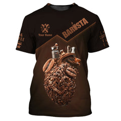 Barista 3D Full Print Shirt Barista Unisex Shirt Custom Gift For Barista