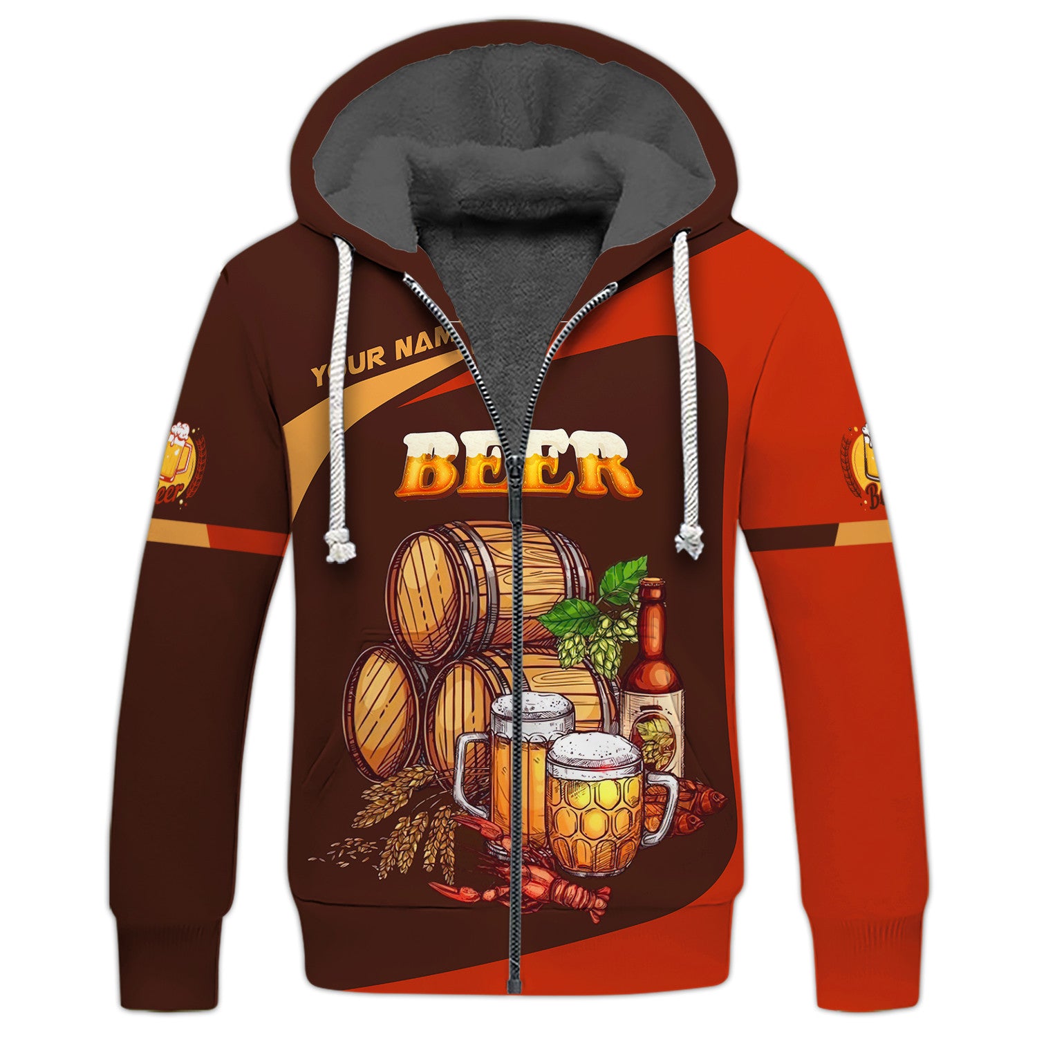 Beer Personalized Name 3D Shirt Custom Name Gift For Beer Lovers