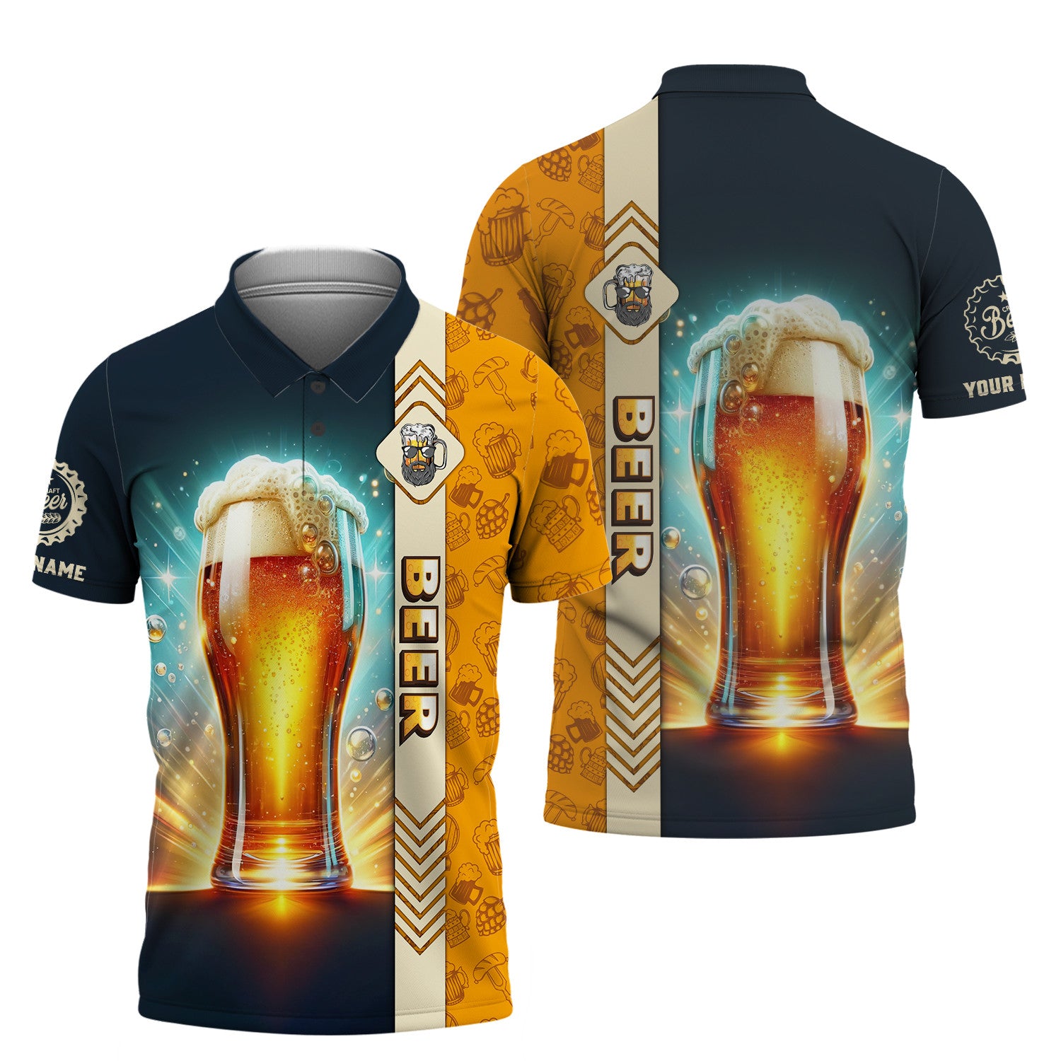 Beer Cup Unisex Shirt Personalized Name Shirt For Beer Lovers