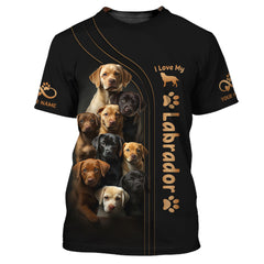 Awesome Labradors Personalized Name Shirt Custom Gift For Labrador Lovers