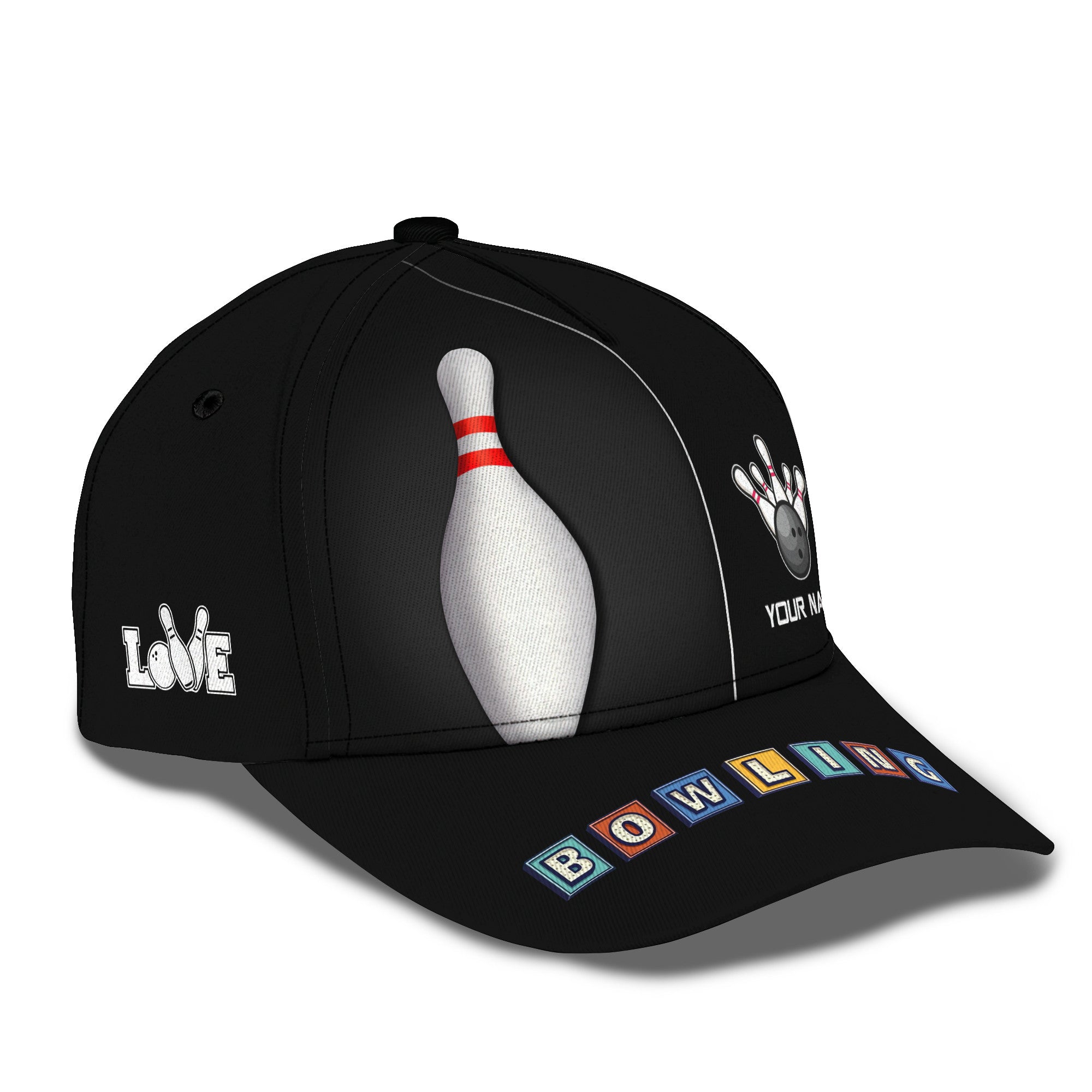 Bowling 3D Apparel Bowling Clothing Bowling Custom Classic Cap