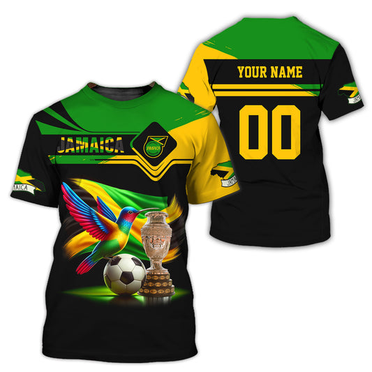 Jamaica Copa America Cup Personalized Name 3D Zipper Hoodie Custom Gift For Jamaica Fans