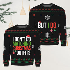 Matching Outfits Couple Christmas Sweater