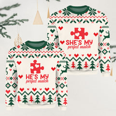 My Perfect Match Couple Sweater