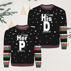 I Love Couple Christmas Sweater