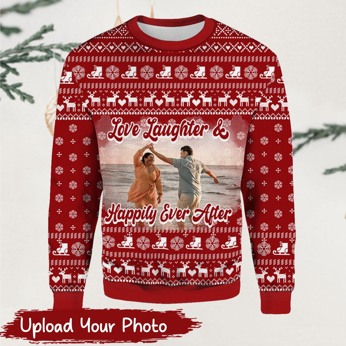 Happily Ever After Couple Christmas Sweater