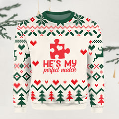 My Perfect Match Couple Sweater