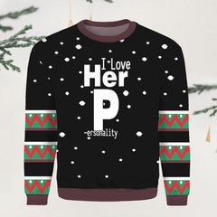 I Love Couple Christmas Sweater