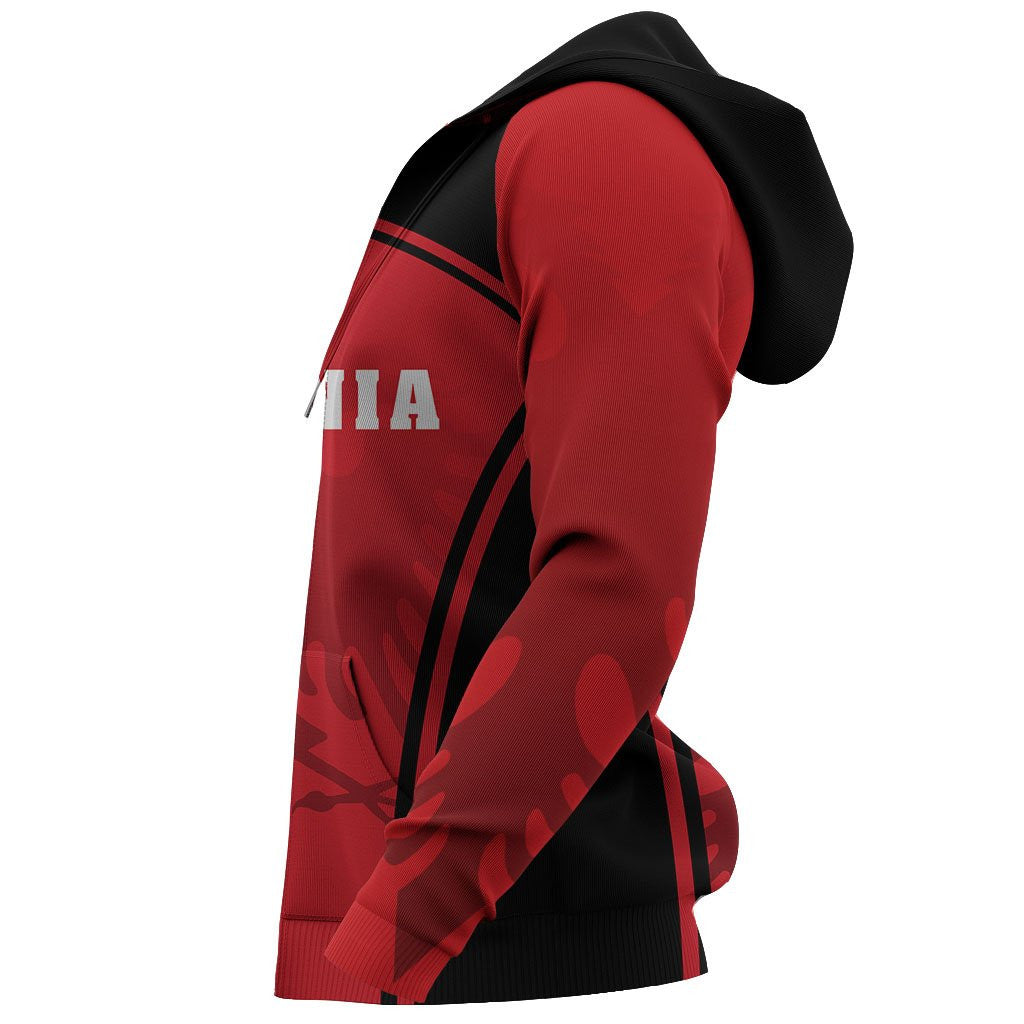 Albania Zipper Hoodie Sport Style