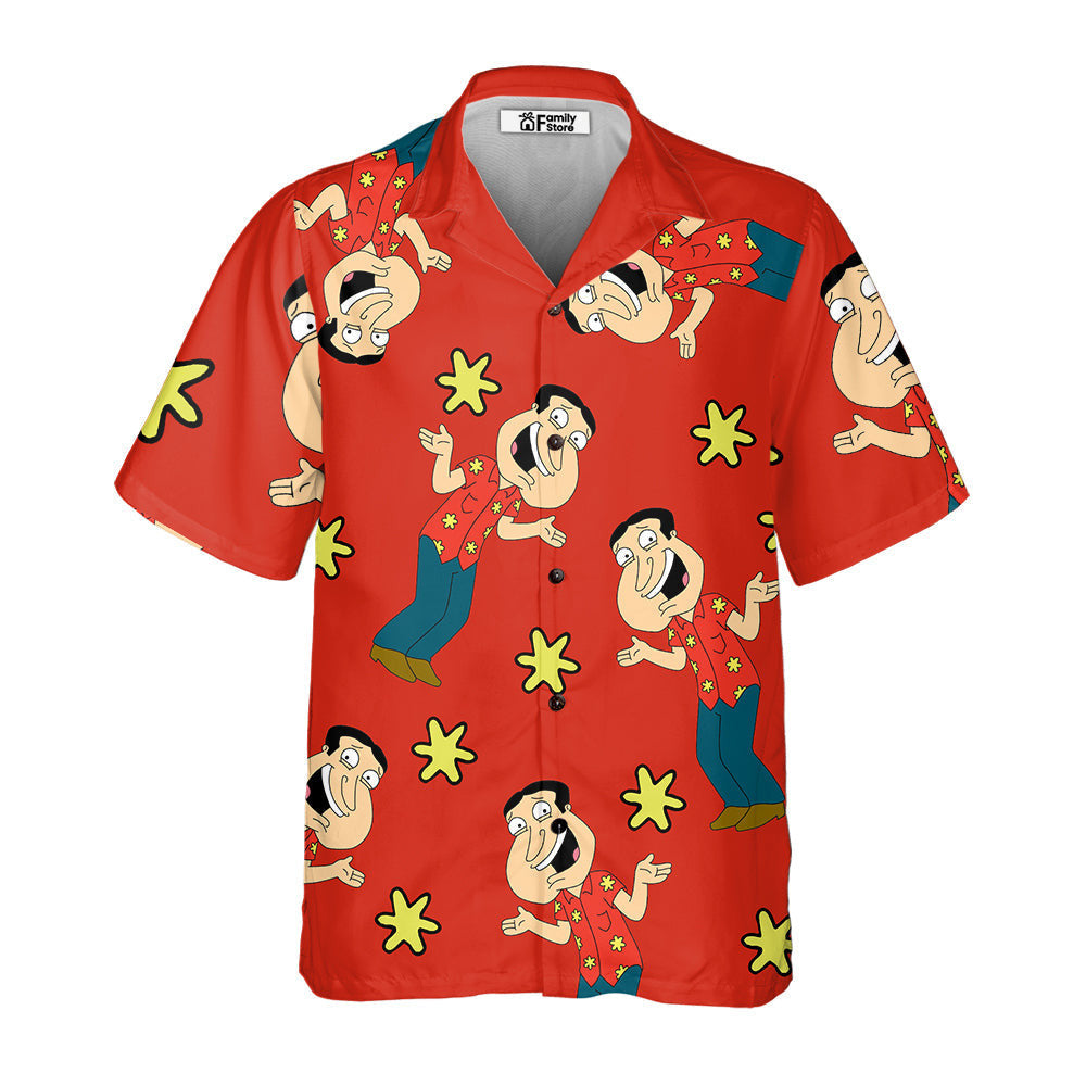 All Are Quagmire Men's Short Sleeve Hawaiian Shirt