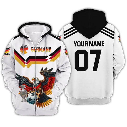 Unisex Shirt - Custom Name And Number 2024 Euro Cup Shirt, Germany Team