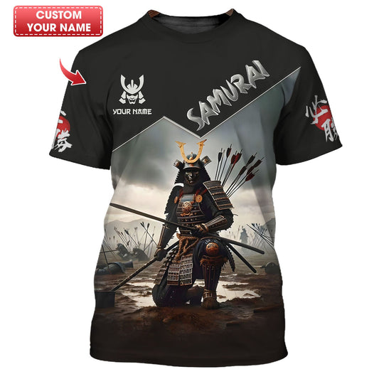 Samurai Shirt Custom Name 3D Full Print Samurai Shirt Gift For Samurai Lovers