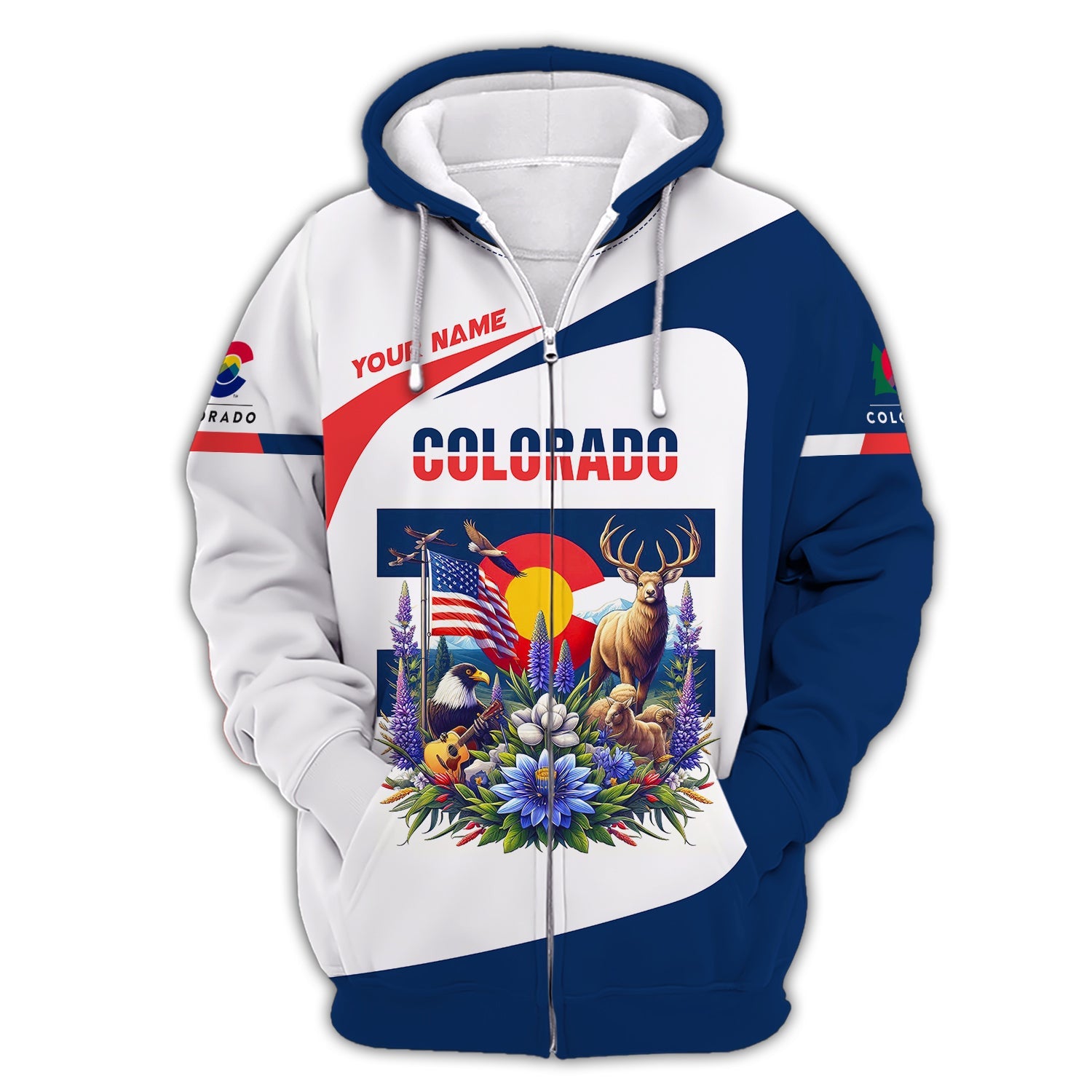 3D Full Print Colorado Shirt Personalized Name Gift For Colorado Lovers