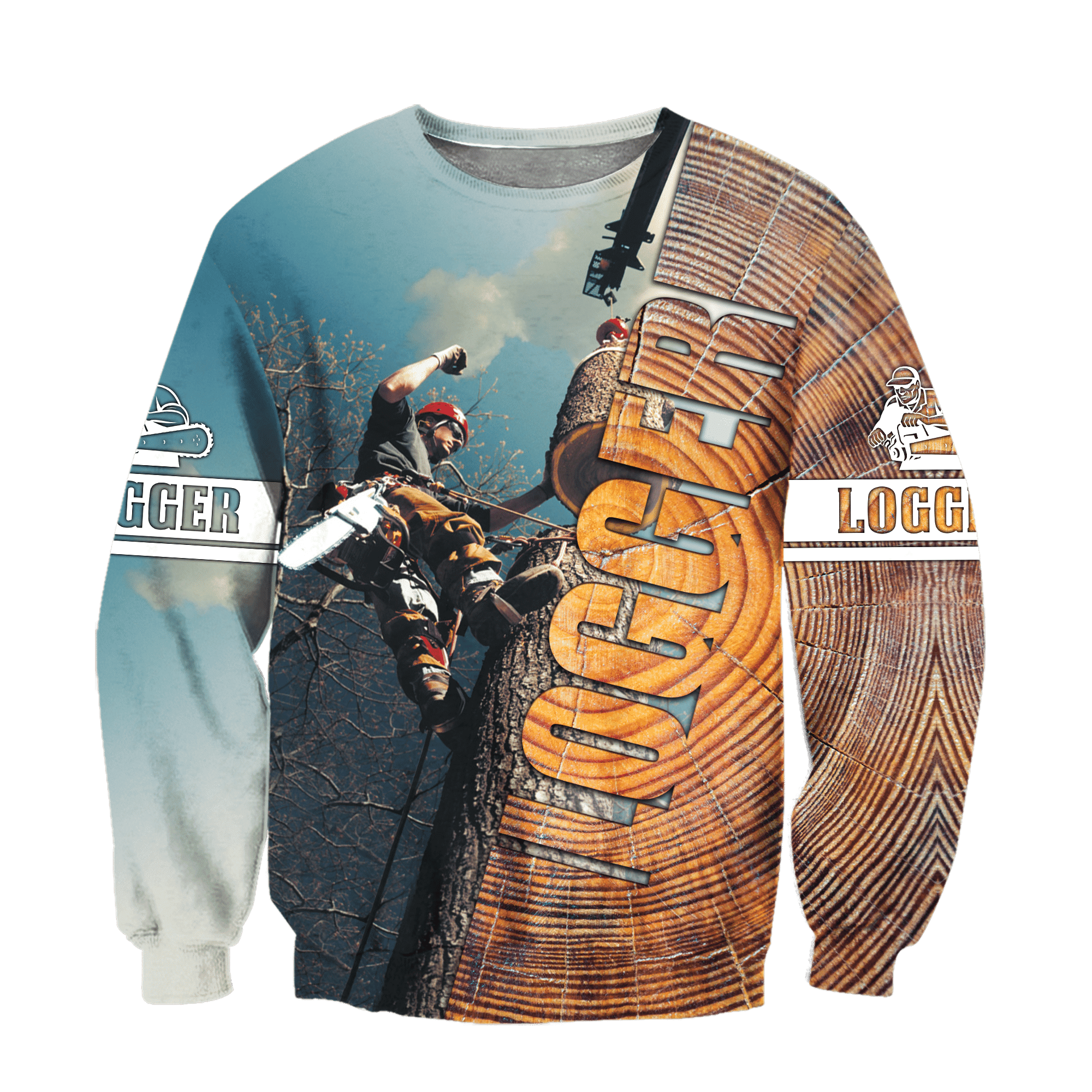 3D Logger Man Unisex Hoodie