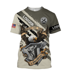 American Bald Eagle Logger Man Unisex Shirts