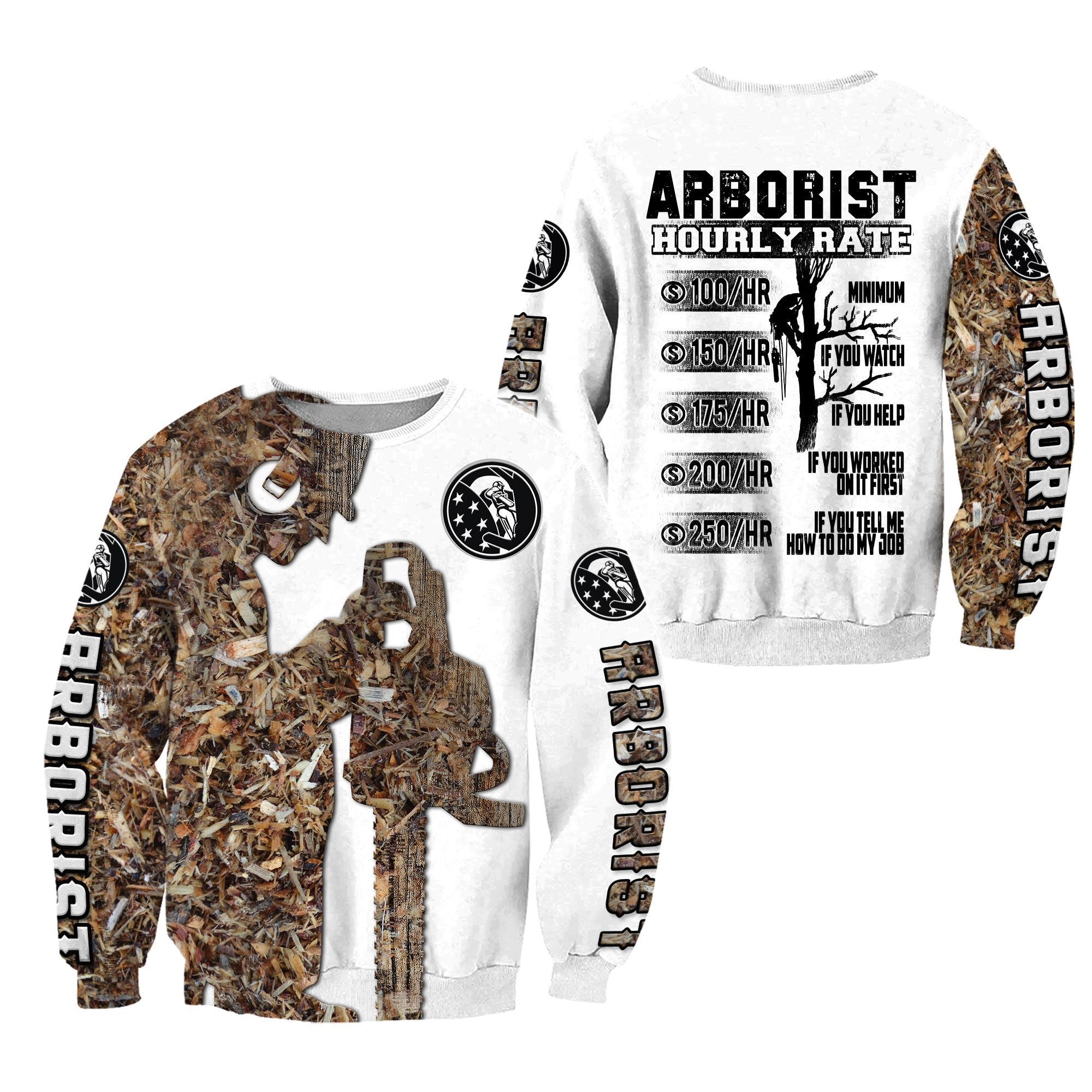 Arborist 3D Hoodie Shirt For Men And Women