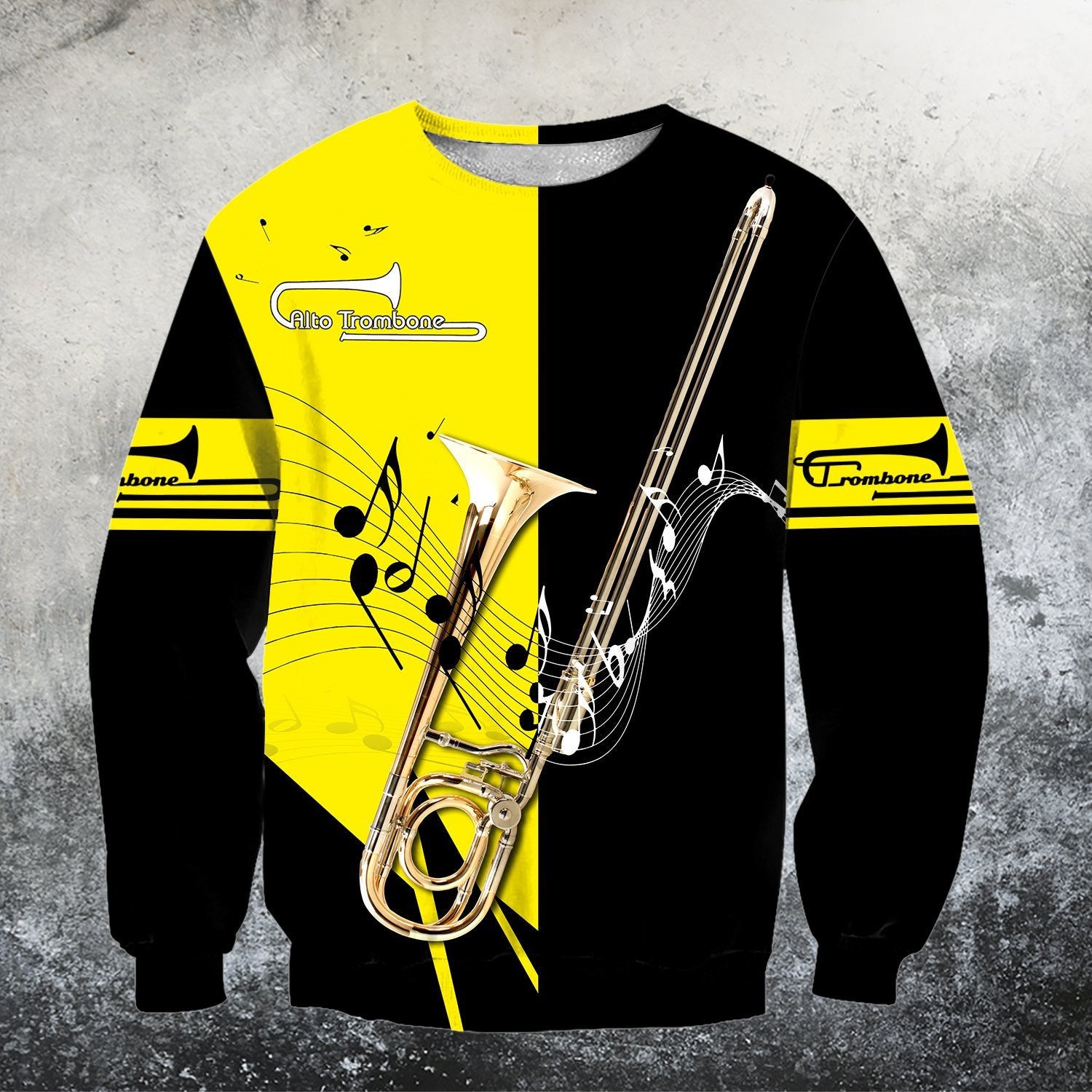 Alto Trombone Music 3D Hoodie Shirt For Men And Women