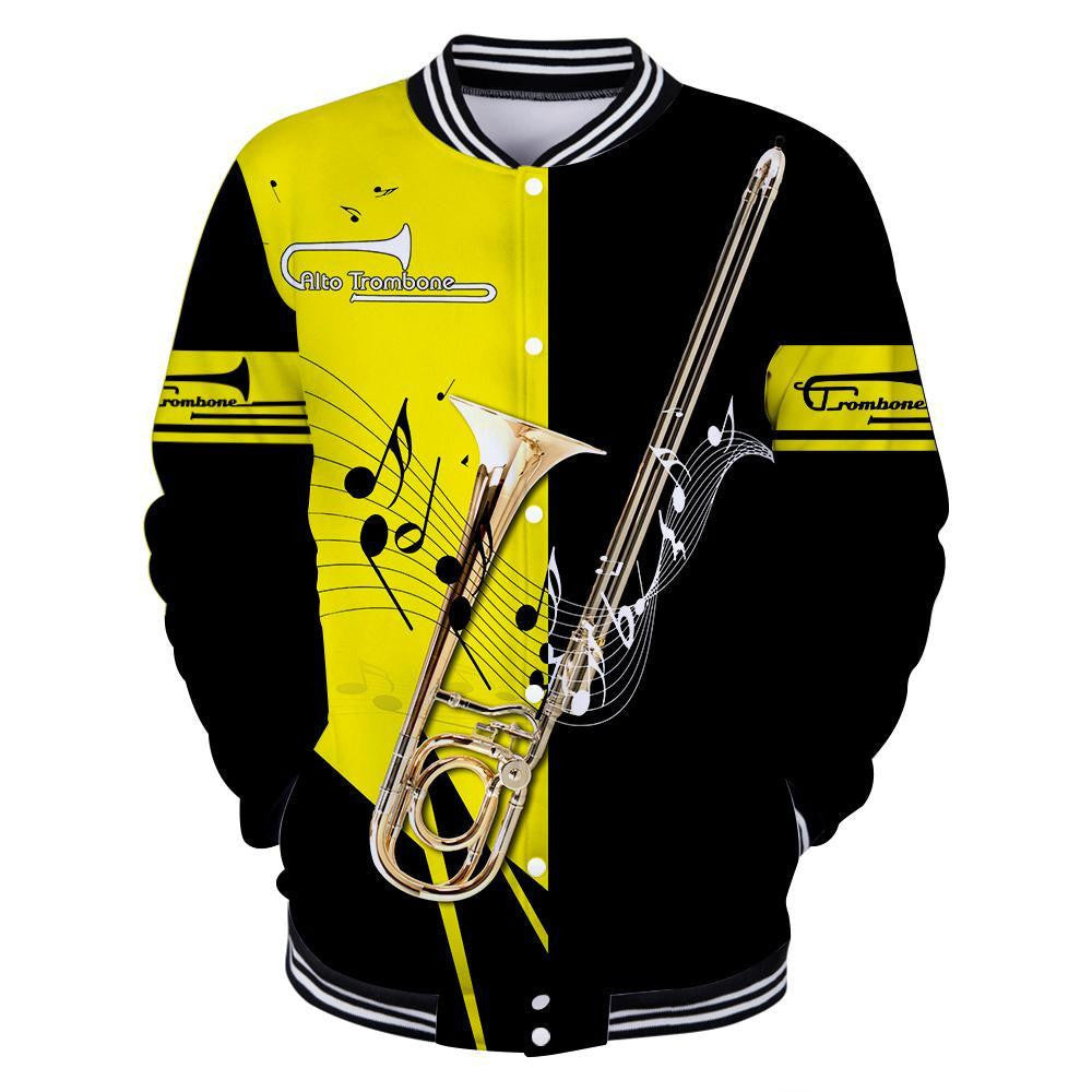 Alto Trombone Music 3D Hoodie Shirt For Men And Women